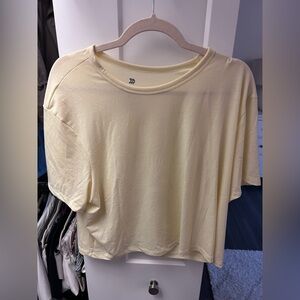 Target Butter Yellow Cropped Tshirt